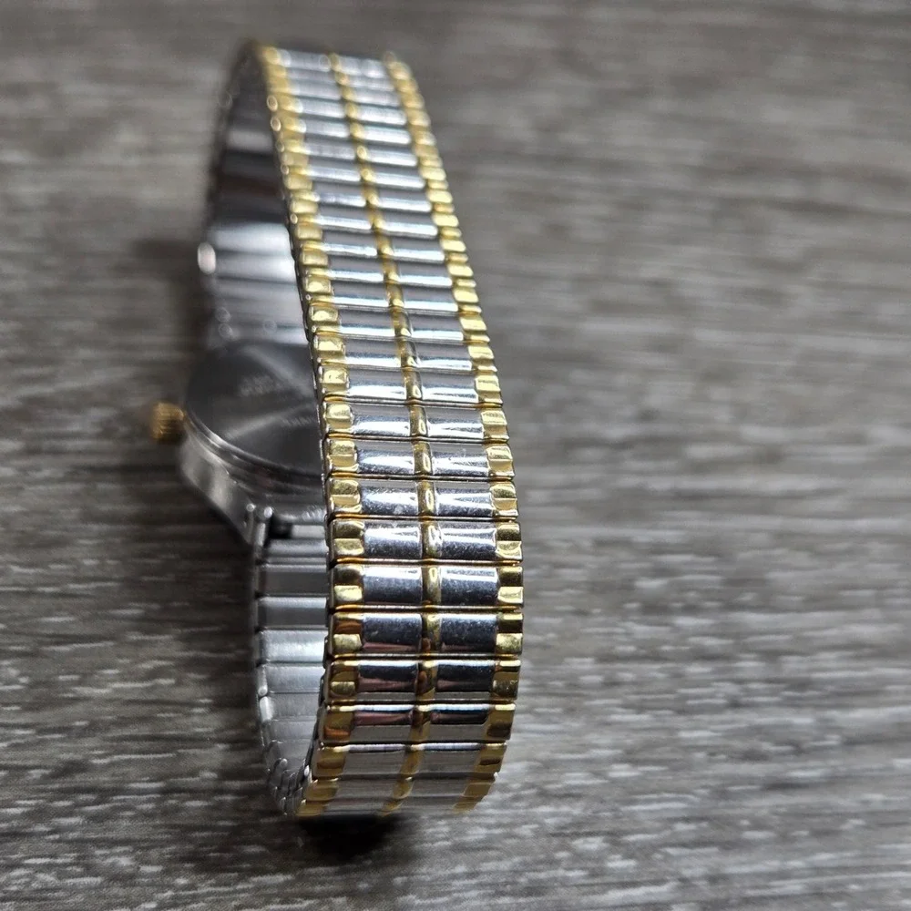 Anne Klein‎ II Two Tone Stainless Steel Women's Round Quartz Watch  6.5
